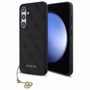 GUESS suojakuori SAMSUNG S24 FE GUHCS24FEGF4GGR (HC PU 4G Charm) harmaa