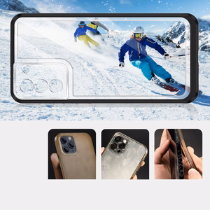 Kirkas 3in1 Kotelo Samsung Galaxy S21 + 5G (S21 Plus 5G) Kehys Gel Cover Musta