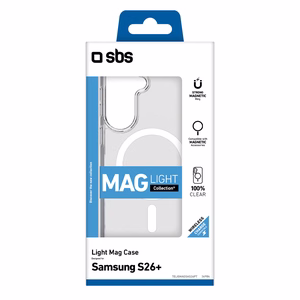 SBS Light Mag Case for Samsung Galaxy S26 Plus Compatible with MagSafe - Transparent