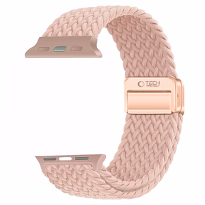 Tech-Protect NylonMag Hihna Apple Watch 4/5/6/7/8/9/SE/Ultra 1/2 (42/44/45/49 mm) tommuinen roosa