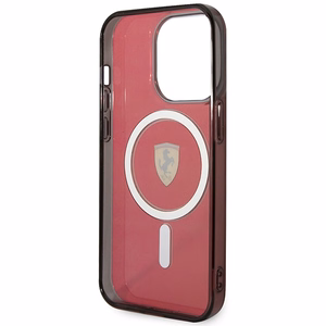 Ferrari FEHMP14LUKR iPhone 14 Pro 6.1" punainen/punainen hardcase Translucent Magsafe