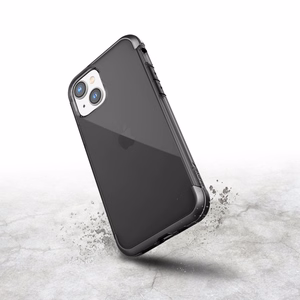 Raptic X-Doria Air Case iPhone 14 panssaroitu suojus harmaa