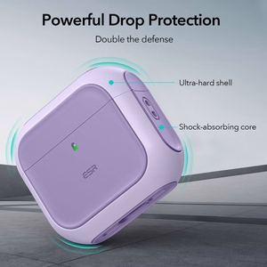 ESR Orbit Halolock MagSafe kotelo Apple AirPods 4 - violetti