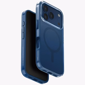 Uniq Clario Magclick lataussuojakuori iPhone 17 Pro:lle - sininen