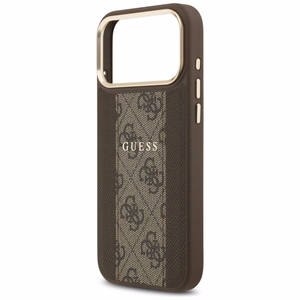 Guess 4G Stripe MagSafe -suojakuori iPhone 17 Pro Max - ruskea