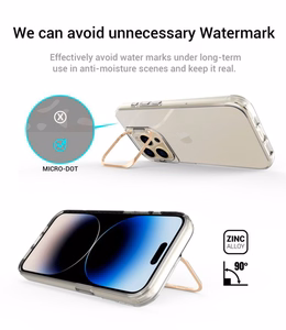 Läpinäkyvä TPU Suojakuori iPhone 15 Plus:lle kultainen