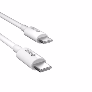 Devia Extreme PD GaN 65W Seinälaturi 2x USB-C 1x USB valkoinen + USB-C - USB-C kannettavan tietokoneen kaapeli
