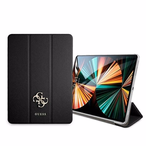 Guess Saffiano Collection kotelo iPad 12.9" 2021 Book Cover - musta