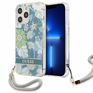 Guess GUHCP13XHFLSN iPhone 13 Pro Max 6.7" vihreä/vihreä kovakotelo Kukkahihna