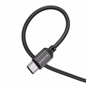 Borofone BX87 Sharp USB - Type-C Kaapeli 3A 1m - musta