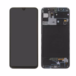 LCD Display Compatible With Samsung A307 A30s Black with Frame HQ