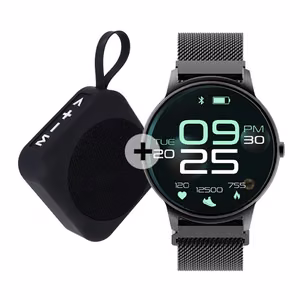 Forever älykello ForeVive 2 SB-330 musta bluetooth-kaiuttimella 3W