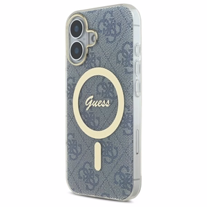 Guess IML 4G MagSafe Suojakuori iPhone 16:lle - sininen