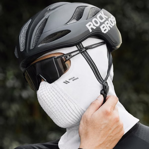 Rockbros LF25699 fleece cycling balaclava - white