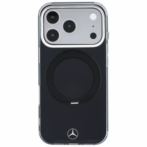 Mercedes Iconic Logo -suojakuori laitteelle iPhone 18 Pro Max / 17 Pro Max, rengastuella, MagSafe-yhteensopiva – musta