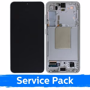 LCD-näyttö Samsung S921 S24 kehyksellä / Marble Grey / (Service Pack)