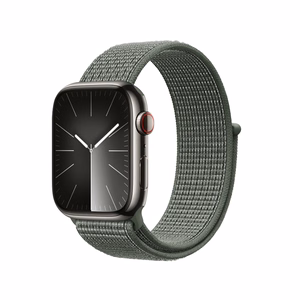 Crong Nylon sport strap for Apple Watch 44 / 45 / 46 / 49 mm, military green