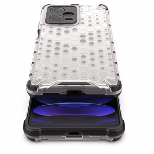 Honeycomb case for Xiaomi Redmi Note 12 Pro+ armored hybrid cover black