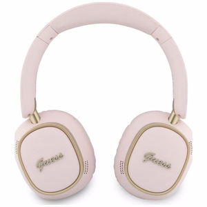 Wireless headphones Guess ENC Rectangle Metal Script pink