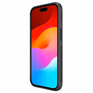 Nillkin Super Frosted Shield Pro -suojakuori iPhone 15 Plus:lle - musta