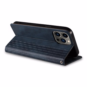 Magnet Strap Case for Samsung Galaxy S23+ Flip Wallet Mini Lanyard Stand Blue