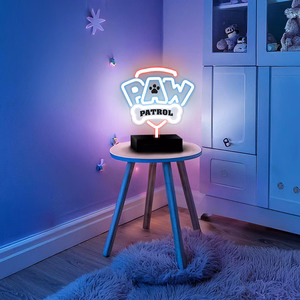 Neon LED jalustalla Paw Patrol - Logo OW-120146