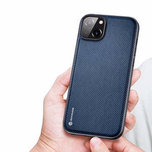 Dux Ducis Fino kotelo kansi iPhone 14 Plus sininen nylon