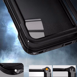 Suojakuori iPhone 16 PRO MAX:lle Shellbox GT vedenpitava MagSafe-yhteensopiva musta