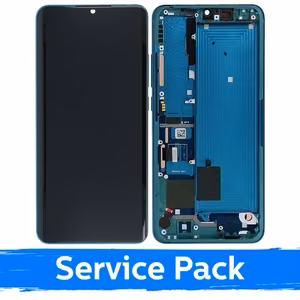 LCD-näyttö yhteensopiva Xiaomi Mi Note 10 (Note 10 Pro / Note 10 Lite) kehyksellä / Aurora Green / (Service Pack)