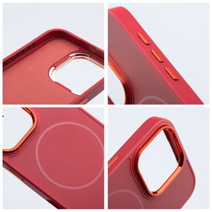 Case for iPhone 17 AIR Frame Mag Cover compatible with MagSafe magenta