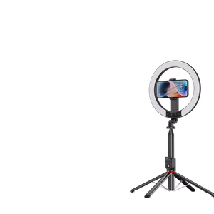 Blavec selfie-rengasvalo Aluminium Aura LED RGB rengas P-50 25cm kolmijalka + kaukosäädin + 2,3 m (RLP50-TRB23) musta