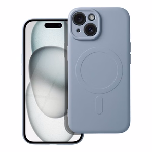 Suojakuori Samsung A37:lle Silicone Mag Cover MagSafe-yhteensopiva vaaleansininen