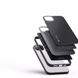 Dux Ducis Fino kotelo kansi nylon päällystetty iPhone 14 Plus musta