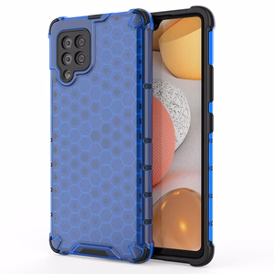 Honeycomb Asia panssari kansi TPU puskuri Samsung Galaxy A42 5G sininen sininen