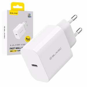 Blavec BC-14 GaN4 30 W USB-C PD/QC -verkkovirtalähde, 3 A, valkoinen