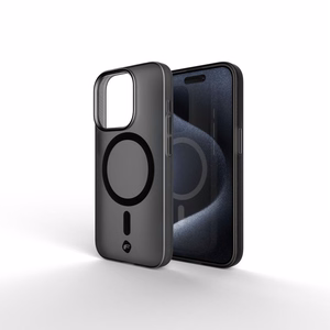 Suojakuori iPhone 16 PLUS:lle Forcell F-Protect Levels Dual Layer 4D MagSafe-yhteensopiva Military Drop-Test smoky black