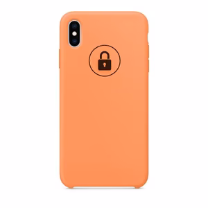 Puhelimen suojakuori Silicone Case Apple iPhone Xs Max / Papaya / pakkauksessa