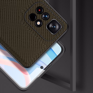 Dux Ducis Fino case cover covered with nylon material Poco M4 Pro 5G green