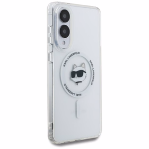 Karl Lagerfeld Choupette MagSafe -suojakuori Samsung Galaxy S25 Edge -puhelimelle, valkoinen