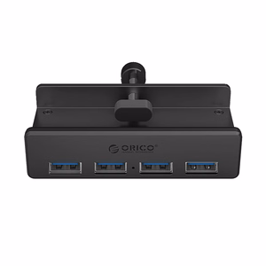 Orico MH4PU Hub Clamp-Mounted 4x USB-A 3.0 - Black
