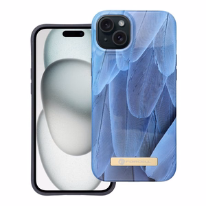 Suojakuori iPhone 15 PLUS:lle Forcell F-Protect Mirage yhteensopiva MagSafe blue bird
