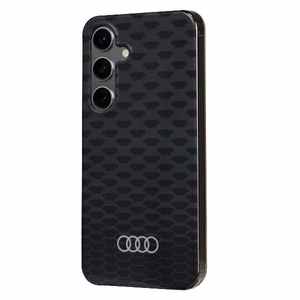 Audi IML Stitching Pattern MagSafe Suojakuori S24 S921 Musta/Musta Kova Suojakuori AU-IMLMS24-Q5/D3-BK
