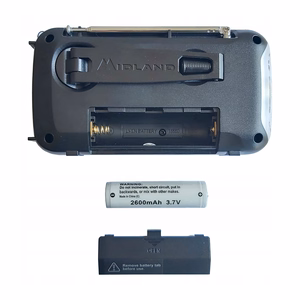 Midland ER100 -hätäradio 2600 mAh:n akulla