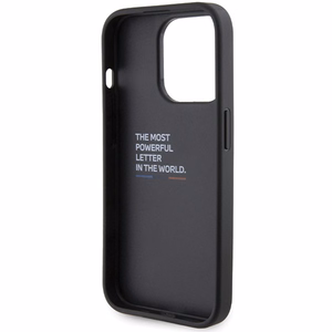 BMW Grip Hot Stamp Suojakuori iPhone 15 Pro:lle - musta