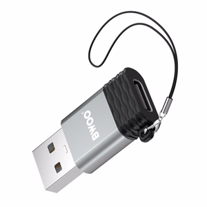 BWOO adapteri USB-C - USB harmaa OTG BZ-38