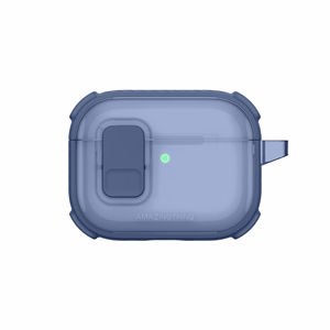 AmazingThing Titan Pro Mag Case Clear Suojakuori AirPods Pro 3 -kuulokkeille - sininen