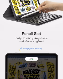 Inateck KB04002 Classic -näppäimistökotelo laitteelle iPad 10.9–11", musta