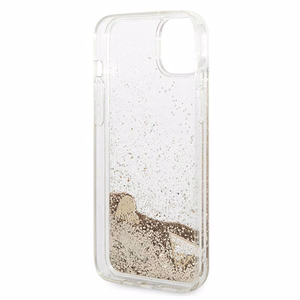 Guess GUOHCP14MGLHFLGO iPhone 14 Plus 6.7 "kulta / kultainen kovakotelo Glitter Charms