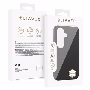 Liavec Silky suojakuori metallisella kamerakehyksellä Samsung Galaxy S26 Plus -puhelimelle musta