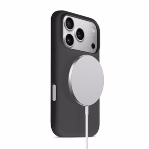 Crong Color Cover Magnetic MagSafe suojakuori iPhone 17 Pro Max -laitteelle, musta